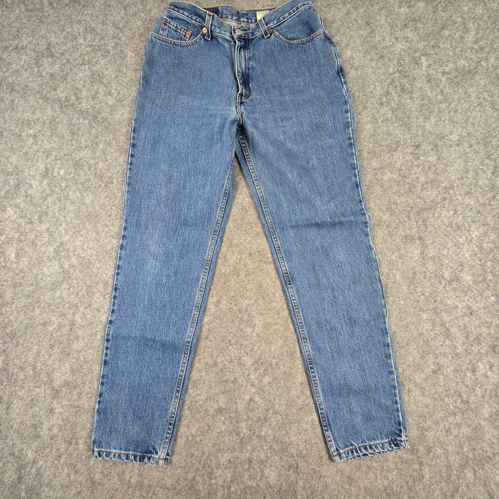 Levi's 512 Jeans Women 11 JR M Blue Slim Tapered High Rise Vintage 90s Denim